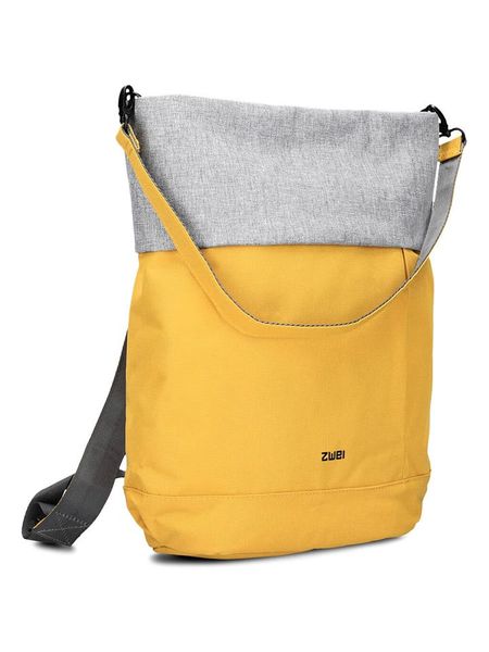 Zwei Torebka "Benno BE120" w kolorze żółto-szarym - 32 x 37 x 13 cm rozmiar: onesize. Szare walizki Zwei, bez wzorów, z materiału. Za 126.75 zł.