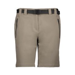 Spodenki trekkingowe damskie CMP Bermuda. Brązowe szorty damskie CMP, bez wzorów, sportowe. Za 98.99 zł.