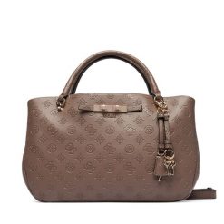 Torebka Guess. Brązowe torebki klasyczne damskie Guess, z aplikacjami, bez dodatków. Za 634.99 zł.