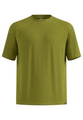 Koszulka z krótkim rękawem męska ODLO T-shirt crew neck s/s CUBIC. Zielone t-shirty męskie Odlo, m, bez wzorów, z dzianiny, bez kołnierzyka. Za 249.99 zł.