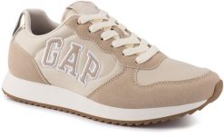 Damskie buty sneakersy sportowe piaskowe GAP NASHVILLE ARCH LOGO. Brązowe buty sportowe na co dzień damskie GAP, bez wzorów, z gumy, trekkingowe. Za 159.00 zł.