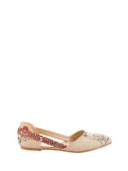 Goby Skórzane baleriny w kolorze beżowym rozmiar: 41. Brązowe baleriny damskie Goby, bez wzorów, bez obcasa. Za 201.55 zł.