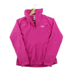 Second life - Bluza polarowa damska TKA Glacier ¼-Zip - Stan dobry. Czerwone bluzy bez kaptura damskie The North Face, m, bez wzorów, z materiału, bez ramiączek, bez kaptura. Za 146.96 zł.