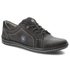 Czarne Półbuty Avanti Stylowe Buty Męskie. Czarne półbuty męskie Avanti, ze skóry, bez zapięcia. Za 169.00 zł.