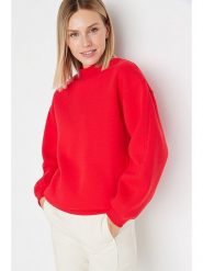 Trendyol Bluza w kolorze czerwonym rozmiar: XXS. Czerwone bluzy bez kaptura damskie Trendyol, xxs. Za 48.28 zł.