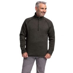 Bluza Męska Corsham Marl Half Zip Fleece Top. Zielone bluzy sportowe męskie Trespass, na zimę, m, z materiału. Za 123.99 zł.