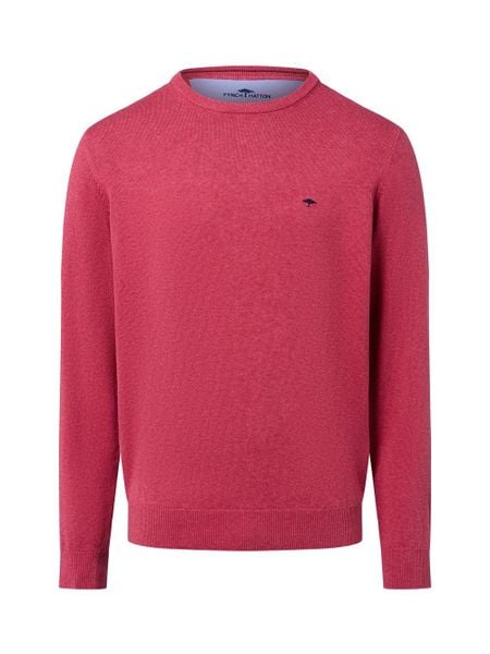 Fynch-Hatton sweter Mężczyźni Bawełna wyrazisty róż, XL. Czerwone swetry męskie Fynch-Hatton, m, bez wzorów, z bawełny, bez kołnierzyka. Za 349.95 zł.