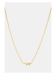 MOODE Naszyjnik "Josephine" z elementem ozdobnym - dł. 42 cm rozmiar: onesize. Żółte naszyjniki damskie MOODE, ze stali. Za 34.99 zł.