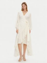 Guess Sukienka wieczorowa 5GGK53 7317A Écru Regular Fit. Sukienki damskie Guess, z aplikacjami, z bawełny, wizytowe, bez kołnierzyka, bez ramiączek. Za 1,159.00 zł.