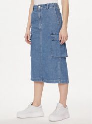 Levi's® Spódnica jeansowa A7539-0004 Niebieski Regular Fit. Niebieskie spódniczki damskie s, bez wzorów, z bawełny. Za 219.99 zł.