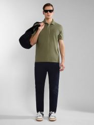 Napapijri Koszulka polo "Eolanos" w kolorze khaki rozmiar: S. Brązowe koszulki polo męskie Napapijri, s, bez wzorów, z bawełny, bez ramiączek. Za 100.99 zł.