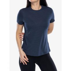Koszulka turystyczna damska Smartwool Active Mesh Short Sleeve. Niebieskie bluzki sportowe damskie Smartwool, bez wzorów, z meshu, bez ramiączek. Za 251.99 zł.