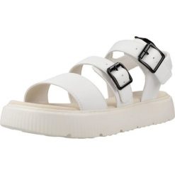 Sandały Geox Model J Sandal Kodette Gir Kolor Biały. Białe sandały damskie Geox, bez wzorów, z syntetyku, bez obcasa. Za 264.99 zł.