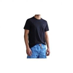 Koszulka sportowa męska Napapijri Salis. Niebieskie t-shirty sportowe męskie Napapijri, l, z bawełny, bez ramiączek, na fitness i siłownię. Za 161.35 zł.