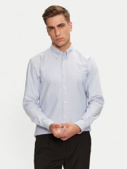 Boss Koszula H-Roan 50520265 Błękitny Slim Fit. Niebieskie koszule męskie Boss, m, bez wzorów, z bawełny, bez kołnierzyka, bez ramiączek. Za 309.99 zł.