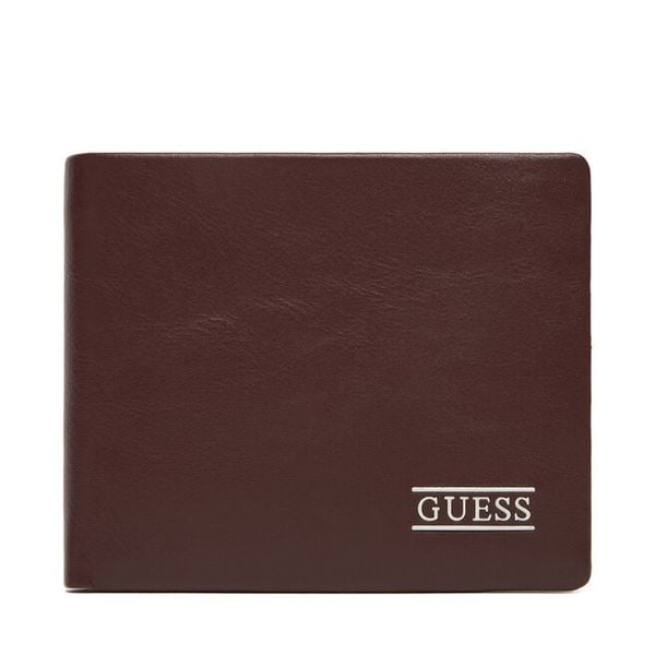 Portfel Guess. Brązowe portfele męskie Guess, z aplikacjami. Za 169.99 zł.