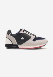 Granatowe Buty Sportowe Sneakersy z Ozdobnym Liściem i Perforacją Zaliennea. Niebieskie buty sportowe na co dzień męskie Born2be, z dresówki, bez zapięcia. Za 119.99 zł.