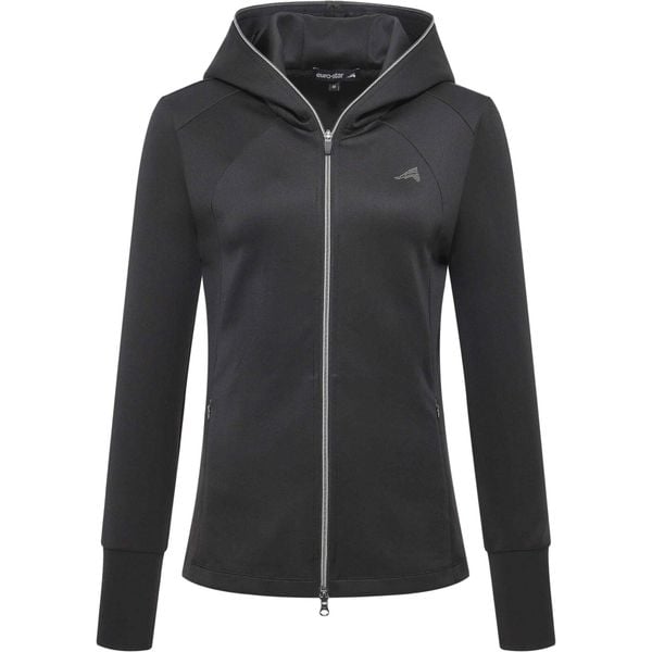 Damska bluza jeździecka z kapturem zapinana na zamek błyskawiczny Euro-Star Giul. Czarne bluzy z kapturem damskie EURO-STAR, na zimę, xl, z materiału. Za 422.00 zł.