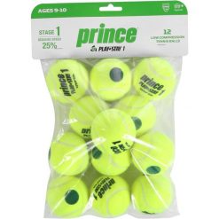 Torba z 12 piłkami tenisowymi Prince Play & Stay - stage 1. Żółte torebki klasyczne damskie PRINCE, bez wzorów, bez dodatków. Za 195.00 zł.