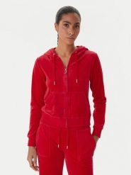 Juicy Couture Bluza Robertson JCAP176 Czerwony Slim Fit. Czerwone bluzy bez kaptura damskie Juicy Couture, l, z syntetyku. Za 439.99 zł.