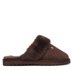 Kapcie Tommy Hilfiger. Brązowe kapcie damskie Tommy Hilfiger. Za 409.99 zł.