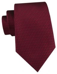 Męski Krawat Alties - Bordowy z Delikatną Fakturą Tkaniny. Czerwone krawaty i muchy męskie Alties, bez wzorów, z tkaniny, eleganckie. Za 55.00 zł.