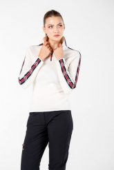 Sweter turystyczny damski Woolona 100% Merino. Białe swetry klasyczne damskie WOOLONA, na zimę, l, z materiału, bez kołnierzyka. Za 648.00 zł.
