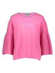 Benetton Bluza w kolorze jasnoróżowym rozmiar: M. Różowe bluzy bez kaptura damskie Benetton, m, z bawełny. Za 70.24 zł.