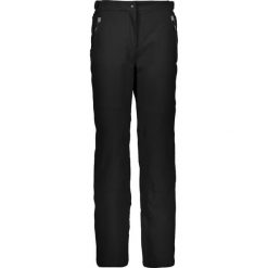 Spodnie damskie narciarskie CMP 3W18596N. Czarne spodnie materiałowe damskie CMP, bez wzorów, z materiału, sportowe. Za 409.99 zł.