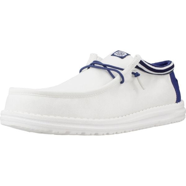 Buty HEY DUDE WALLY LETTERMAN Biały. Białe buty trekkingowe męskie PRO BRANDS, z tkaniny, bez zapięcia, trekkingowe. Za 248.99 zł.