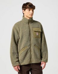 WRANGLER MĘSKA KURTKA ZIMOWA CASEY SHEARLING JACKET IVY GREEN 112357280 W44P016396. Zielone kurtki męskie Wrangler, na zimę, m, bez wzorów, bez kaptura. Za 269.99 zł.