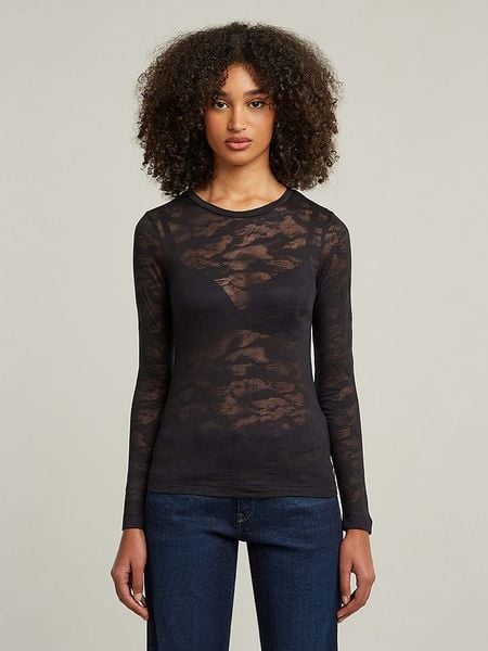 G-Star Koszulka w kolorze czarnym rozmiar: XS. Czarne bluzki damskie G-Star, xs, bez wzorów, retro, bez kołnierzyka, bez ramiączek. Za 95.92 zł.