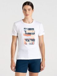 Dare 2b Koszulka funkcyjna "Tranquility III Tee" w kolorze białym rozmiar: 46. Białe bluzki sportowe damskie Dare 2b, bez wzorów, z bawełny, bez ramiączek. Za 57.06 zł.
