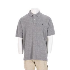 Polo Ralph Lauren męska koszulka z krótkim rękawem szara. Szare koszulki polo męskie Ralph Lauren, l, bez wzorów, bez ramiączek. Za 102.20 zł.