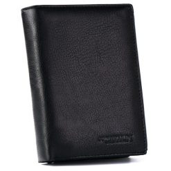 Portfel męski Cavaldi M302-PU czarny. Czarne portfele męskie 4U Cavaldi, bez wzorów, ze skóry ekologicznej. Za 50.00 zł.