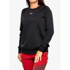 Bluza damska bez kaptura Under Armour Rival Fleece Crew. Czarne bluzy bez kaptura damskie Under Armour, l. Za 170.20 zł.