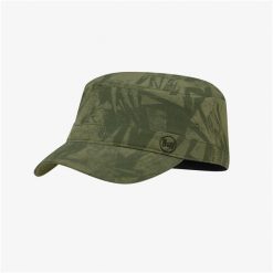 Czapka z daszkiem BUFF Military Cap Açai. Zielone czapki męskie Buff, bez wzorów, sportowe. W wyprzedaży za 90.93 zł.