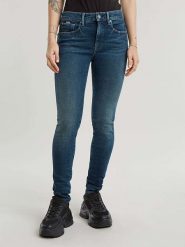 G-Star Dżinsy - Skinny fit - w kolorze niebieskim rozmiar: W28/L34. Niebieskie jeansy damskie G-Star. Za 193.24 zł.