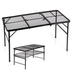 Stół turystyczny składany aluminiowy czarny 2w1 120x60x37/66 cm. Czarne walizki Vilde, bez wzorów. W wyprzedaży za 206.00 zł.