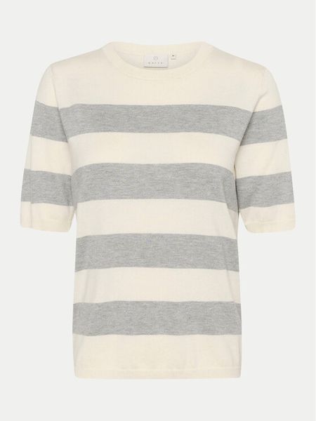 Kaffe Sweter Lizza 10508410 Szary Regular Fit. Szare swetry klasyczne damskie Kaffe, xs, z wiskozy, bez kołnierzyka. Za 89.99 zł.