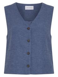 MOSS COPENHAGEN Kamizelka w kolorze niebieskim rozmiar: L. Niebieskie kamizelki damskie MOSS COPENHAGEN, l. Za 184.95 zł.