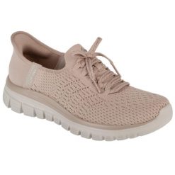 Buty sportowe Sneakersy damskie, Graceful - First Blush. Czerwone buty sportowe na co dzień damskie Skechers, bez wzorów, trekkingowe. Za 329.99 zł.