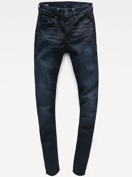 G-Star Dżinsy "3301" - Skinny fit - w kolorze granatowym rozmiar: W29/L34. Niebieskie jeansy damskie G-Star. Za 241.56 zł.