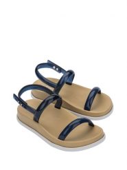Melissa Sandały w kolorze granatowym rozmiar: 41/42. Niebieskie sandały damskie Melissa, bez wzorów, bez obcasa. Za 143.95 zł.