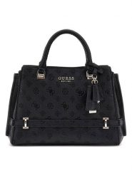Guess Torebka w kolorze czarnym - 33 x 21 x 12 cm rozmiar: onesize. Czarne torebki klasyczne damskie Guess, z aplikacjami, z materiału, z tłoczeniem, bez dodatków. Za 525.86 zł.