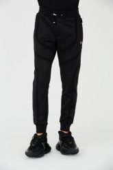 PHILIPP PLEIN Czarne spodnie dresowe Jogging Trousers Basic. Czarne spodnie dresowe męskie Philipp Plein, bez wzorów, z dresówki. W wyprzedaży za 1,899.99 zł.