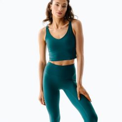 Top do jogi damski JOYINME Grace. Zielone topy sportowe damskie Joy in me, l, bez wzorów, z elastanu, bez ramiączek. Za 249.99 zł.