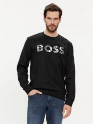 Boss Bluza Soleri 15 50513373 Czarny Regular Fit. Czarne bluzy bez kaptura męskie Boss, l, z bawełny. Za 469.99 zł.