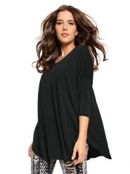 Heine Koszulka w kolorze czarnym rozmiar: 36/38. Czarne t-shirty damskie Heine, bez wzorów, bez kołnierzyka. Za 96.60 zł.