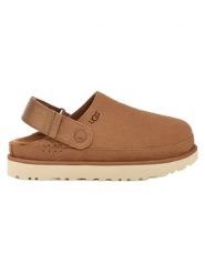 UGG Skórzane kapcie "Goldenstar" w kolorze jasnobrązowym rozmiar: 41. Brązowe kapcie damskie Ugg, ze skóry. Za 505.13 zł.